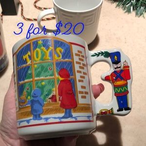 Mount Clemons pottery toys Xmas mug 3itemsfor$20